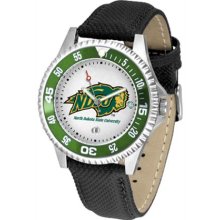 North Dakota State Bison NDSU Mens Leather Wrist Watch