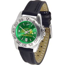 North Dakota State Bison Sport Leather Band AnoChrome-Ladies Watch