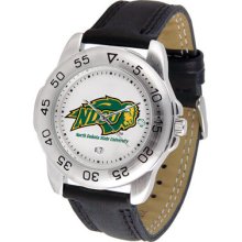 North Dakota State University Ndsu Bison Mens Leather Sport Watch