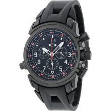 Oakley Men's 10-061 12 Gauge Chronograph Round Dial Stealth Black Chrono Watch