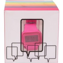 Odm Pink Scrolling Message Rainbow Watch Silicone Hot Topic