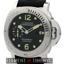 Officine Panerai Luminor Submersible Collection Luminor Submersible Stainless Steel Black Dial 44mm