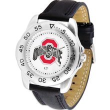 Ohio State Buckeyes OSU NCAA Mens Leather Sports Watch ...