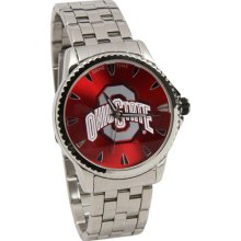 Ohio State Buckeyes wrist watch : Ohio State Buckeyes Manager Stainless Steel Watch