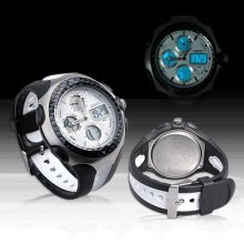 Ohsen Backlight Chronograph Alarm Sports Mens Watch