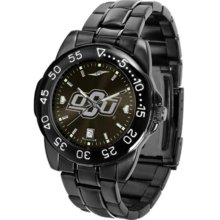 Oklahoma State Cowboys Mens Gun Metal Fantom Watch - BLACK