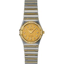 Omega 1277.15.00 Constellation 18k Gold & Brilliant Diamonds Women's Watch