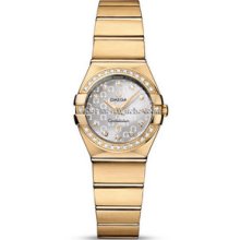Omega Constellation Brushed Quartz 24mm Ladies Watch 12355246052002