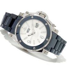 Oniss Men's Ceramic Guard Quartz Stainless Steel Ceramic Bracelet Watch