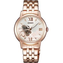 Orient Automatic Rose Gold Plated Womens Water Resist Watch FDB07005Z