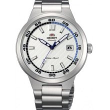 Orient Er1w003w Men's Brazen Stainless Steel White Dial Automatic Watch