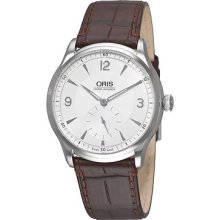Oris Men's Artelier Manual Wind Silver Dial Watch 39675804051ls