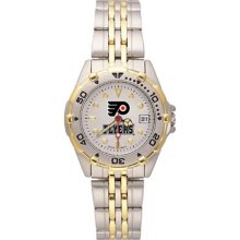 Philadelphia Flyers wrist watch : Logo Art Philadelphia Flyers Ladies Stainless Steel All-Star Watch