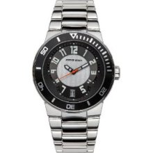 Philip Stein Extreme Quartz Stainless Steel Mens Watch 34-BB-SS