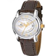 Philip Watch Anniversary 8251150045 Wrist Watch Quartz Brown Leather Man Zxc