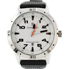 Pierre Jill Men's Effortless Black Watch (WAT1068MWHT)