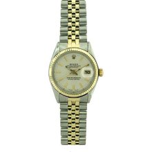 Pre-owned Rolex Datejust Men's Two-tone Silver Dial Watch