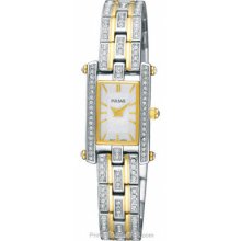 Pulsar Ladies Two-Tone Swarovski Crystal Dress Watch PEGE24