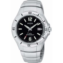 Pulsar PXD782 Men's Two Tone Dress Watch White Dial