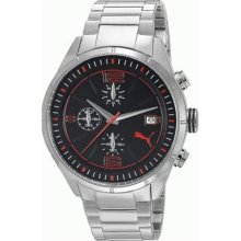 Puma Driver Chrono Metal - L Silver Men's watch #PU102621004