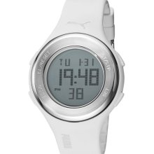 PUMA 'Loop' Digital Chronograph Watch White
