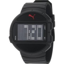 Puma Men S Pu910891003 Half-time Large Digital Black Watch Fast Shipping Ne