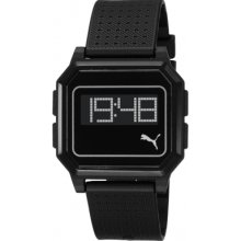 Puma Pu910951001 Flat Screen All Black Watch