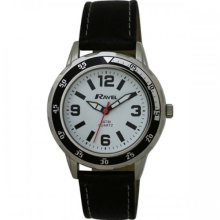 Ravel Boy's Quartz Watch With White Dial Analogue Display And Black Plastic Or Pu Strap R5-3.1B