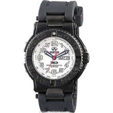 Reactor Rubber Strap Trident - White Dial - Black Nitride - Day/Date 59805