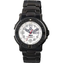 Reactor Trident Men's Black Stainless Watch - Bracelet - White Dial - 59505