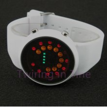 Red/colorful Led Mirror Men Lady Sport/casual Watch Bn