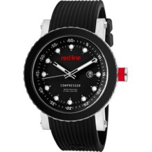 Red Line Compressor 18002-01 Gents Rrp Â£400 Date Mineral Glass Watch