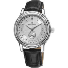 Revue Thommen Watches Men's Date Pointer Silver Dial Black Strap Auto