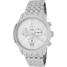 Roberto Bianci Men's 'Eleganza' Chronograph White Dial Watch