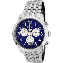 Roberto Bianci Men's 'Eleganza' Chronograph Blue Dial Watch