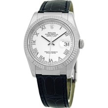 Rolex 18k White Gold Datejust 116139 F Serial B & P
