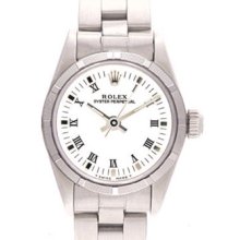 Rolex Date Ladies Watch 69160 White Roman Dial