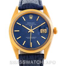 Rolex Date Mens 14k Yellow Gold Vintage Watch 1500