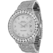 Rolex Datejust Mens Custom Diamond Watch 14.00 Ctw