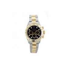 Rolex Daytona 16523 Two Tone Black Dial Mens Watch