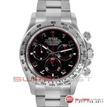 Rolex Daytona 18K White Gold Black Arabic Dial 116509 40MM Model