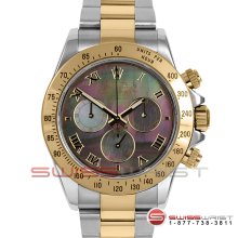 Rolex Daytona Two Tone Tahitian Mother of Pearl Roman Dial 116523 40MM