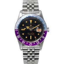 Rolex GMT Master 1950s Silver Band - Black Dial