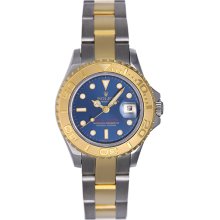 Rolex Ladies Yacht-Master Steel & Gold Watch 169623 Blue Dial