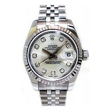 Rolex Lady Datejust Steel & White Gold Unworn White MOP Diamond Dial