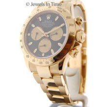 Rolex Men's Daytona 116528 Y 18k Gold Automatic Paul Newman Dial Jewels In Time