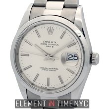 Rolex Oyster Perpetual Date 34mm Stainless Steel Circa 1995
