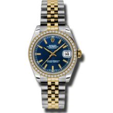 Rolex Oyster Perpetual Datejust 178383 blcao Women's Watch