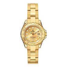 Rolex Oyster Perpetual Lady Yachtmaster Yellow Gold Unworn Champagne Dial / Model # 169628