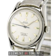Rolex Oyster Perpetual Vintage Bombe 33mm White Dial Circa 1949